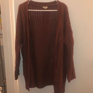 Burnt orange cardigan